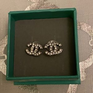 Silver stud earrings